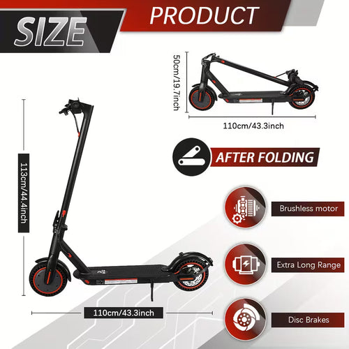 8.5" Foldable Electric Scooter with LED Display — Adult