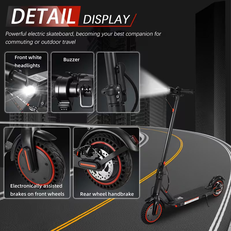 8.5" Foldable Electric Scooter with LED Display — Adult