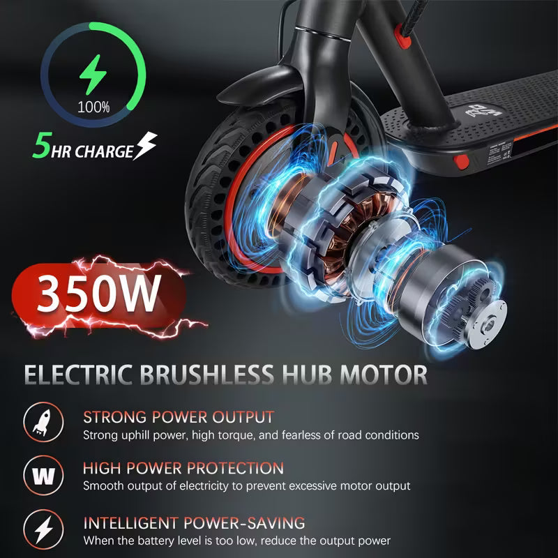 8.5" Foldable Electric Scooter with LED Display — Adult