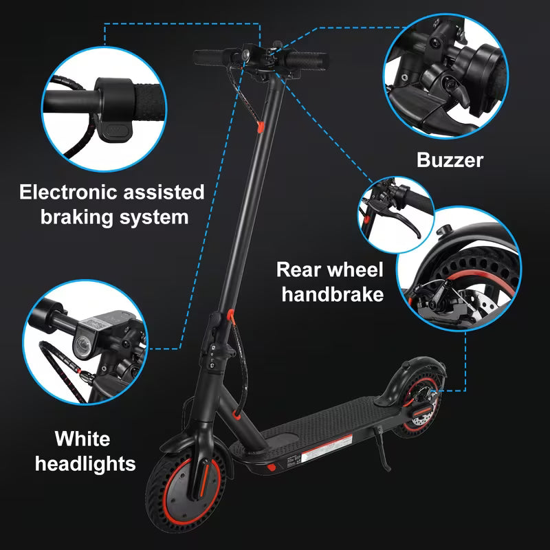 8.5" Foldable Electric Scooter with LED Display — Adult
