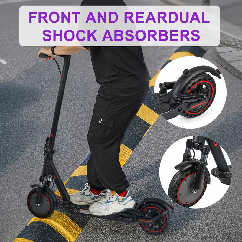 8.5" Folding Electric Scooter — 300W, 22mi Range, 19MPH