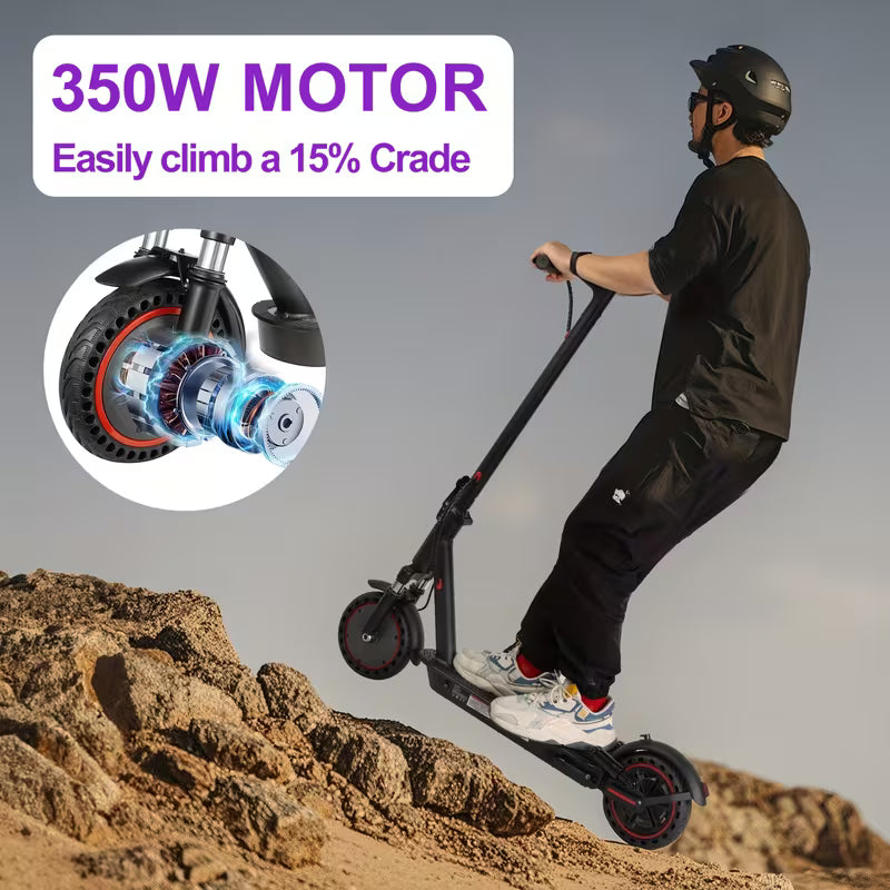 8.5" Folding Electric Scooter — 300W, 22mi Range, 19MPH