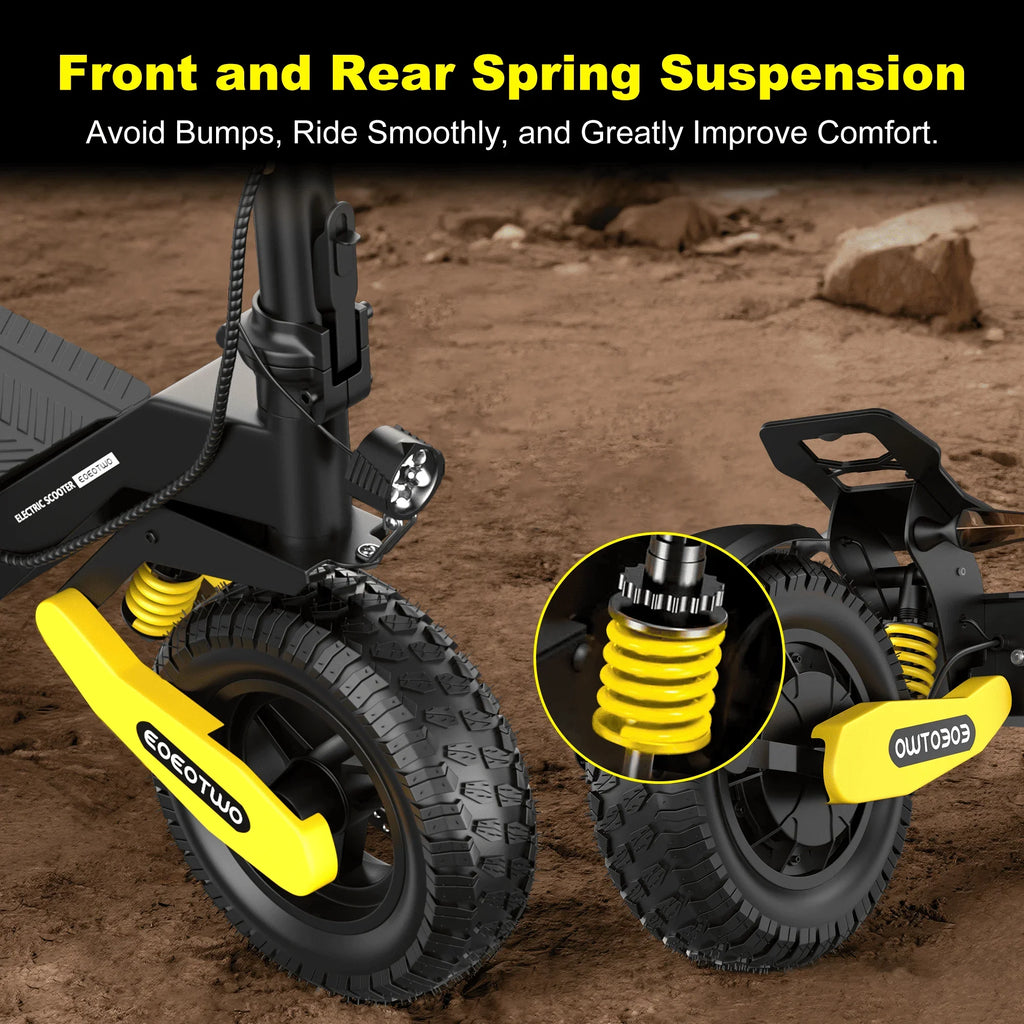 EOEOTWO 1200W Off Road Electric Scooter For Adults Foldable 30MPH